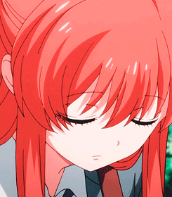 红头发抬眼大眼睛gif动图_动态图_表情包下载_soogif