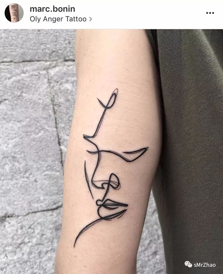 smrzhao纹身推荐(第 130 期)| 黑白 · 线条 · 抽象 · 极简肖像