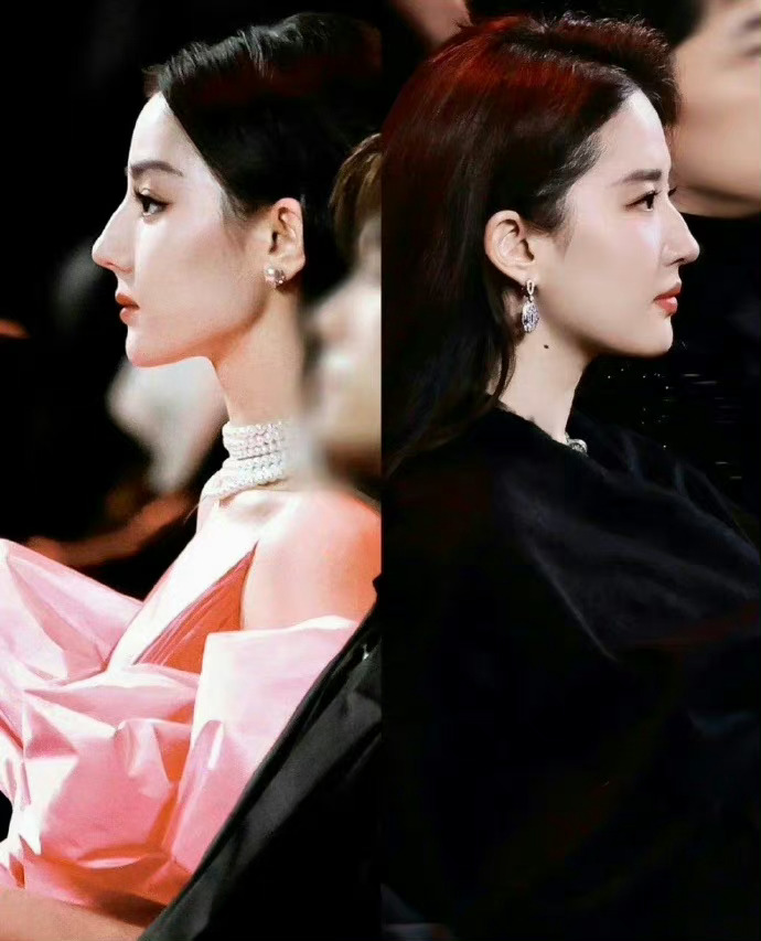 鼻#迪丽热巴刘亦菲同款驼峰鼻,果然美女都是相似的真的都好美好好看