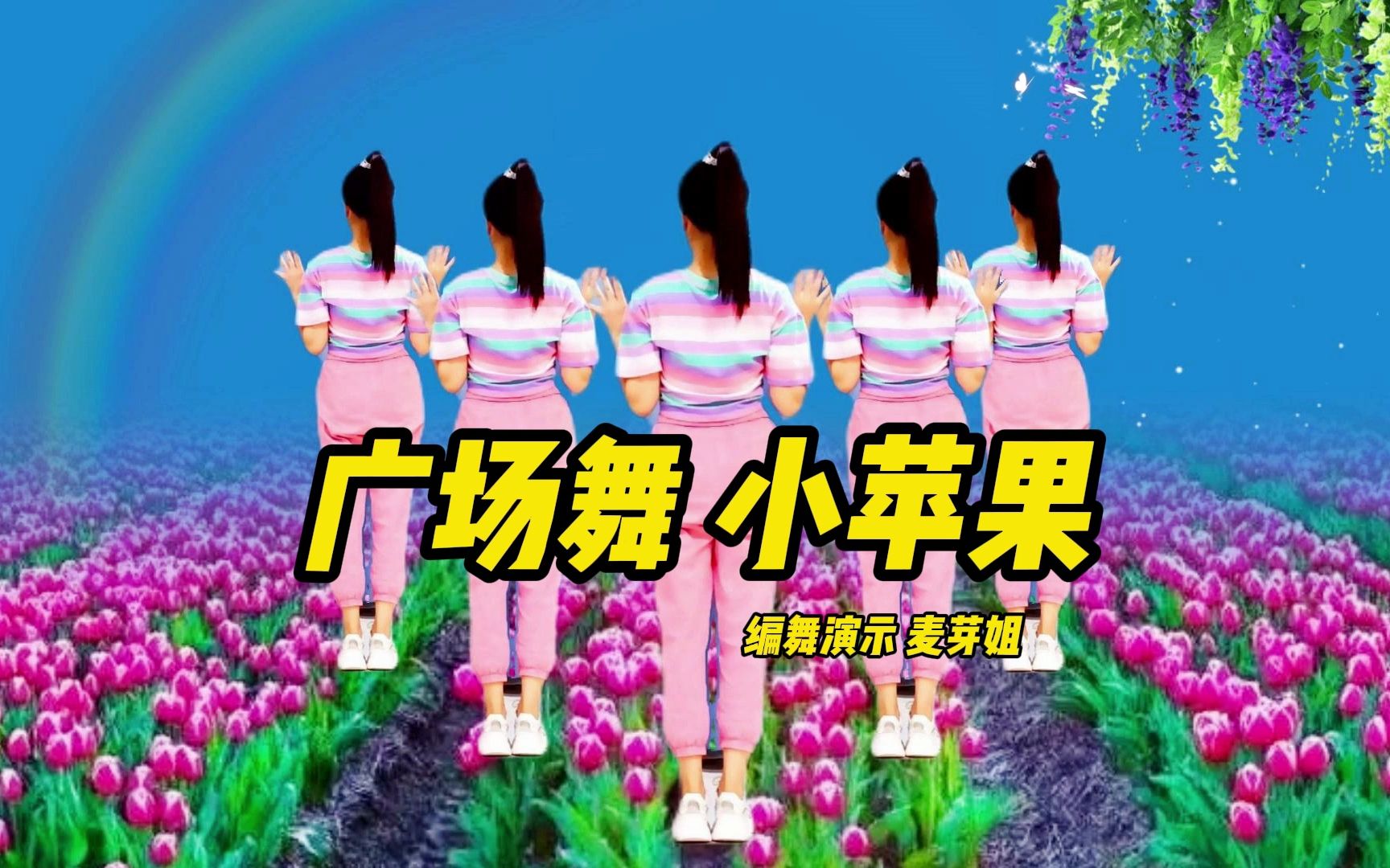 广场舞《小苹果》零基础32步 美美的背面跳一回