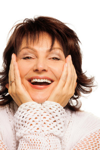 老年人大笑图片