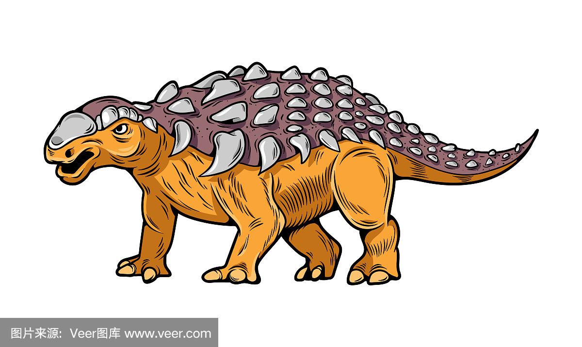 恐龙甲龙雕刻绘画艺术