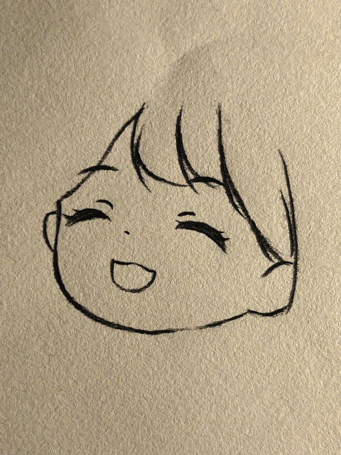 可爱少女详细简笔画教程