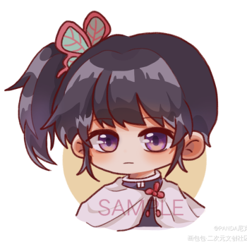 几个月前的_鬼灭之刃栗花落香奈乎q版同人绘画作品