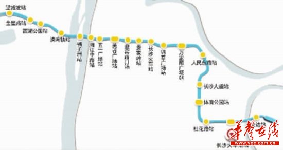 长沙地铁2号线12月30日试运行
