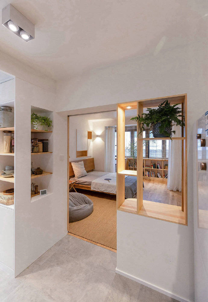 58㎡小户型改造,日式风格自然温馨