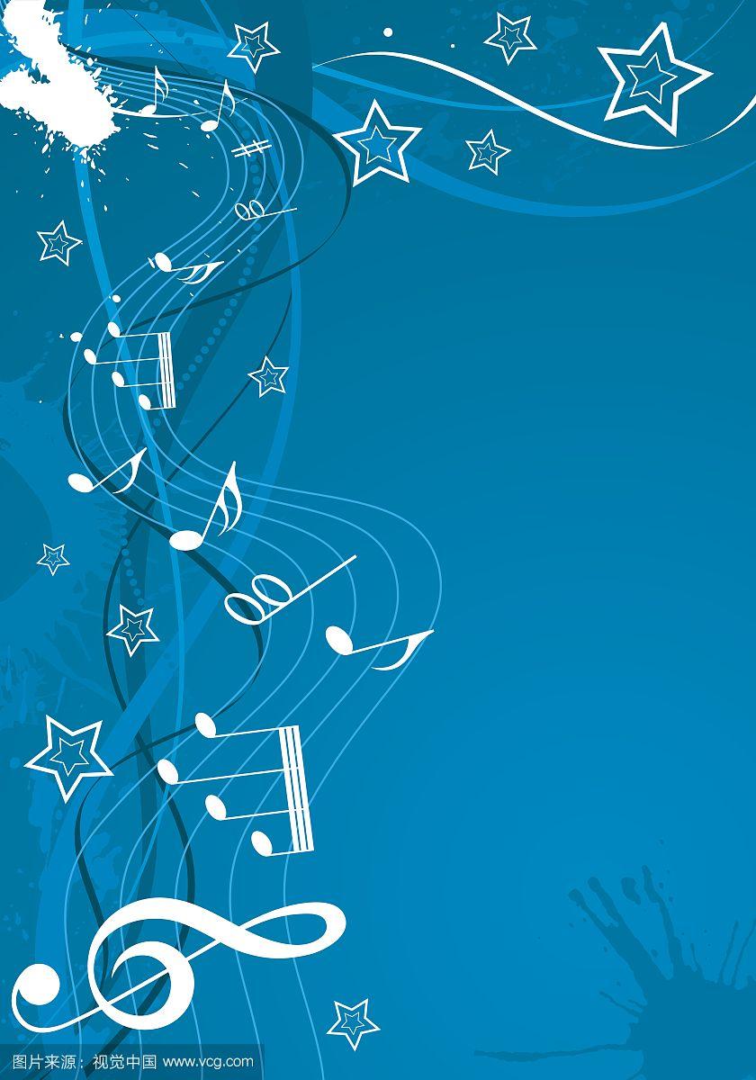 带音符的音乐背景