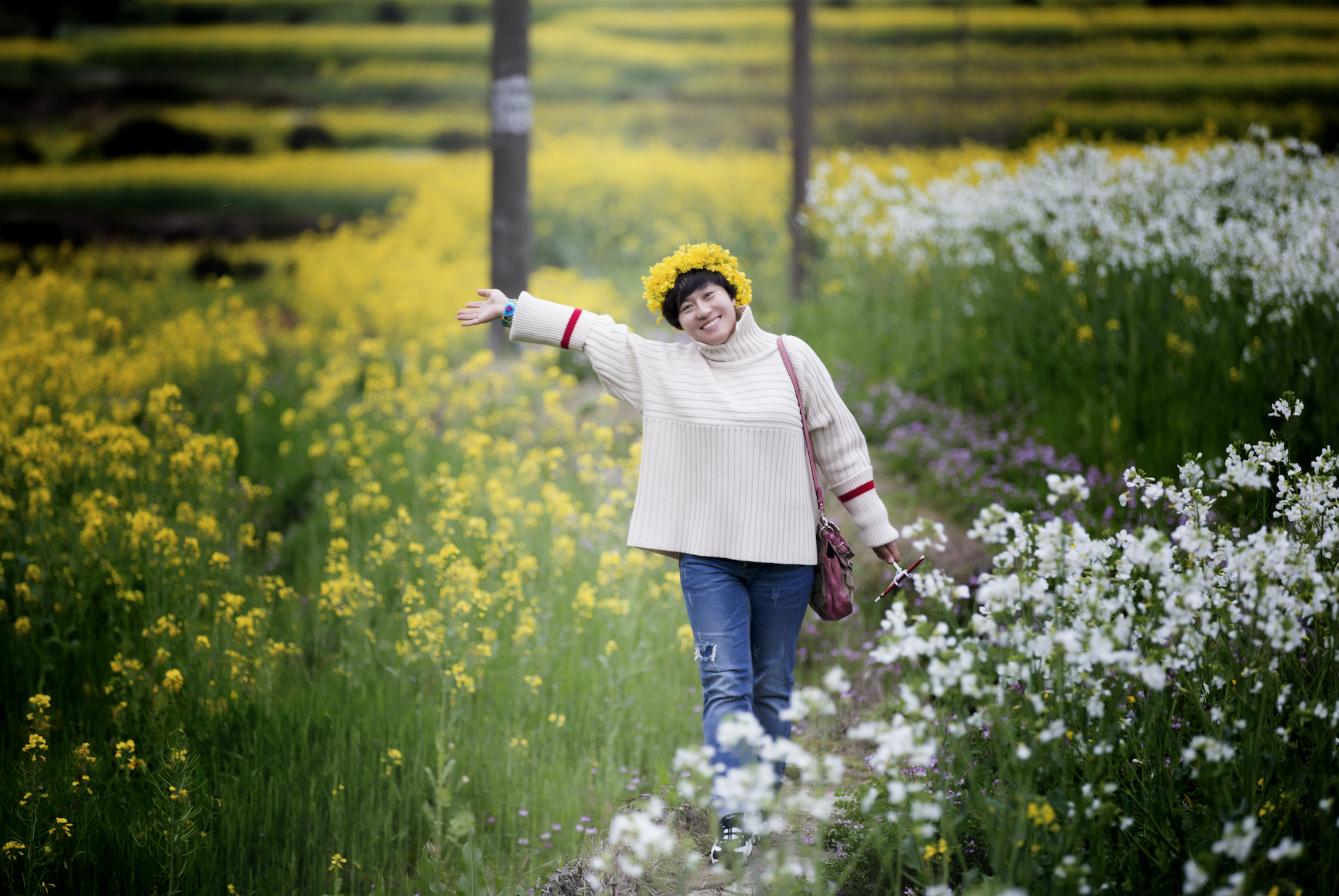 婺源风景人物拍照