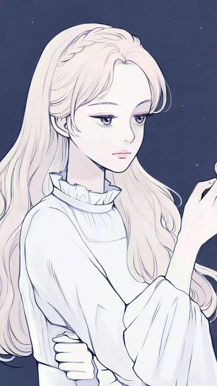 马克笔手绘动漫女生爱我者必定暴富不爱我者必定搬砖