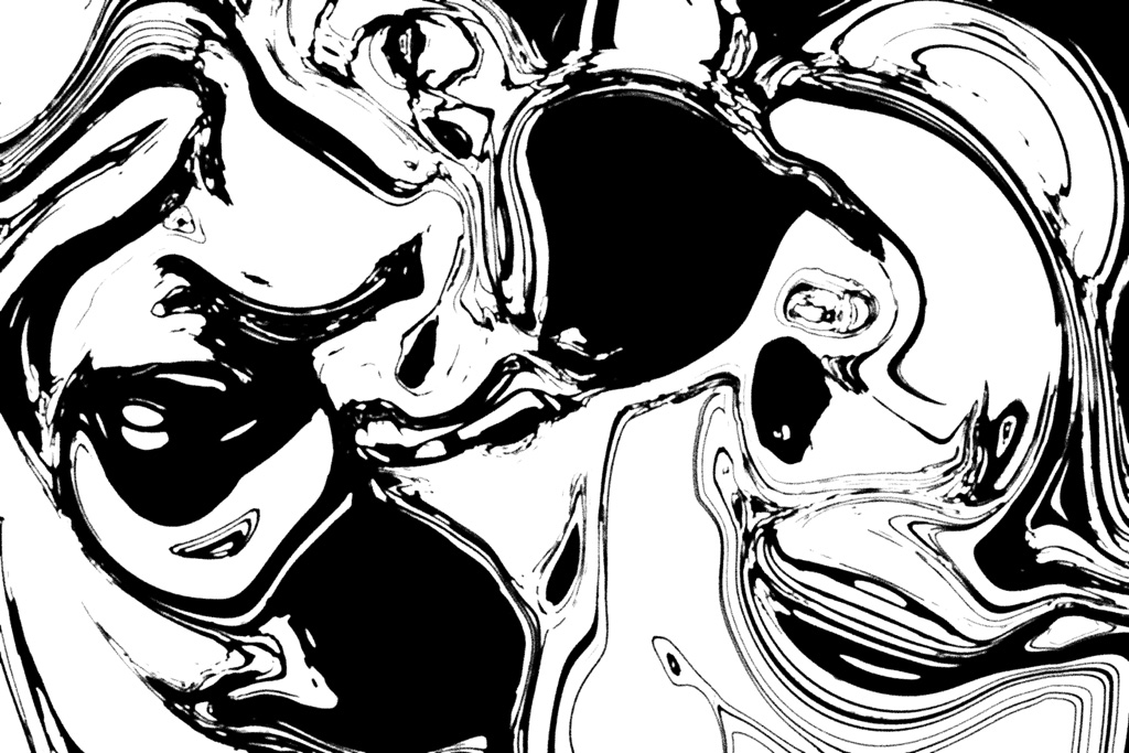 黑白线条水纹大理石背景