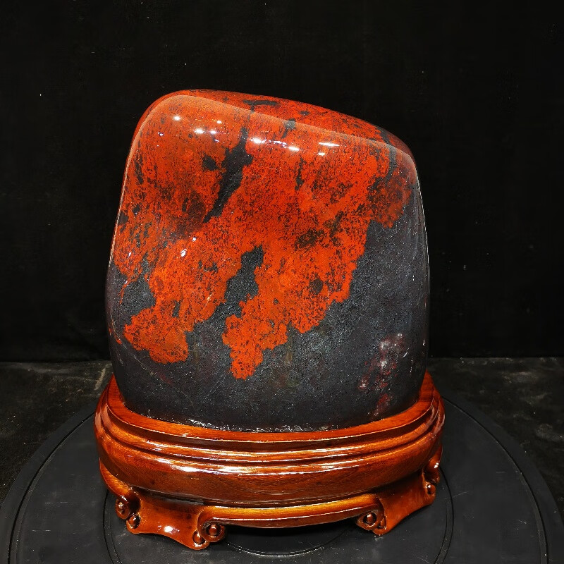 奇石桂林鸡血石大红袍原石玉石观赏石天然原矿摆件收藏装饰礼品