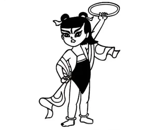 动画人物哪吒简笔画 动漫人物简笔画