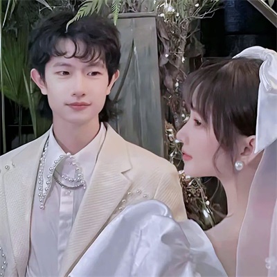 婚纱情头图片一对两张婚纱照情侣头像唯美