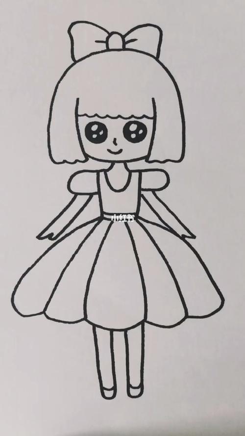 作品欣赏怎么画卡通图片大全简笔画大全卡通人物美少女卡通动漫女孩简