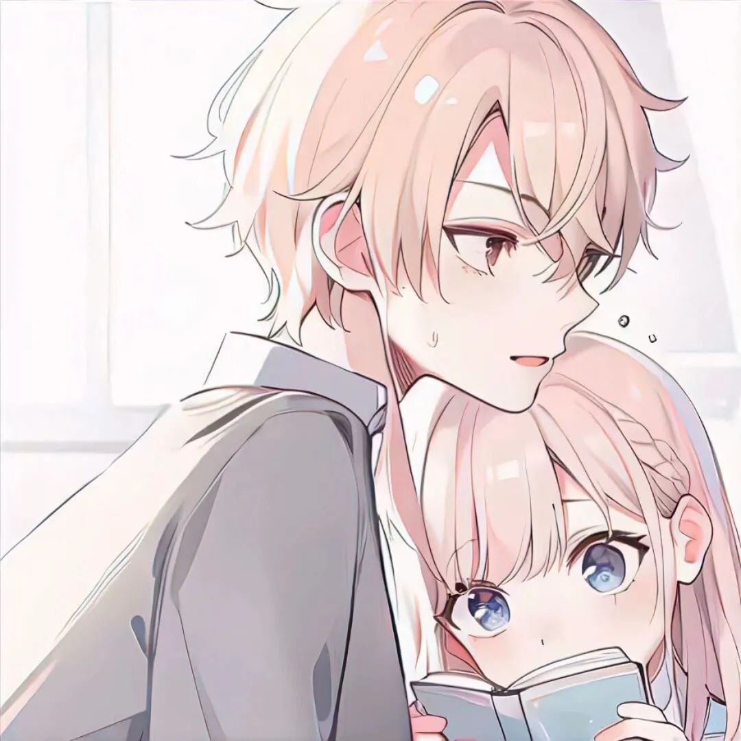 情侣头像丨怦然心动卡通情侣头像