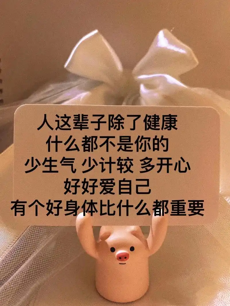 好好爱自己人这辈子除了健康什么都不是你的有个好身体比什么都重要少