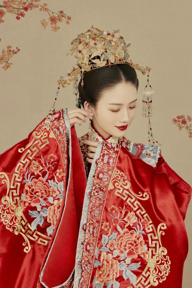 当汉服婚纱照遇上工笔画