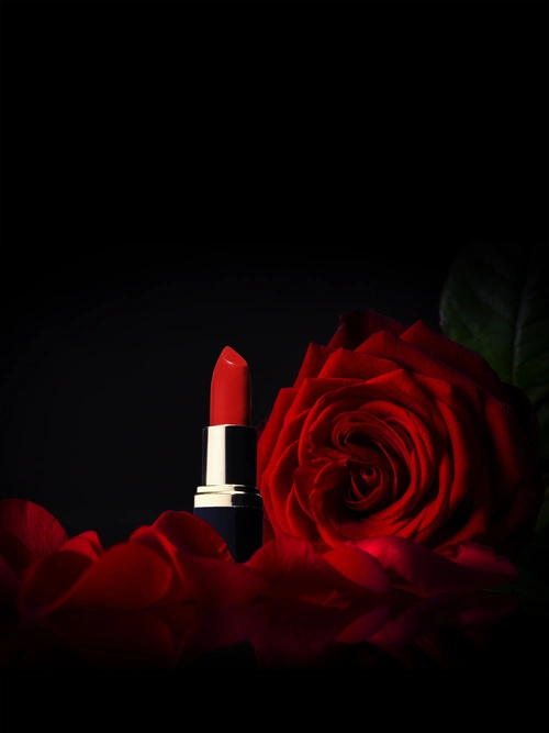 大气时尚口红海报设计背景素材ppt课件