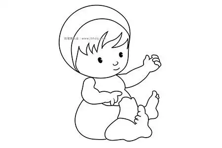 婴儿图片_婴儿怎么画 - 画画图片大全