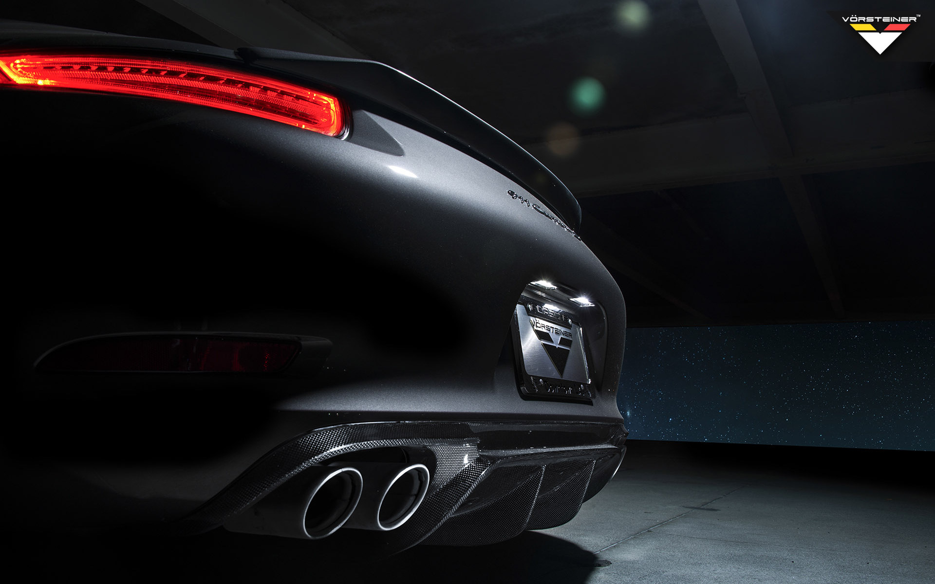 保时捷991v-gt黑色炫酷跑车电脑壁纸