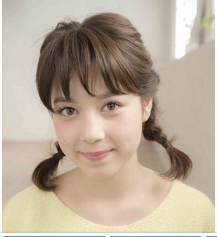 适合女初中生的中长发发型,扎法简单,最好配图