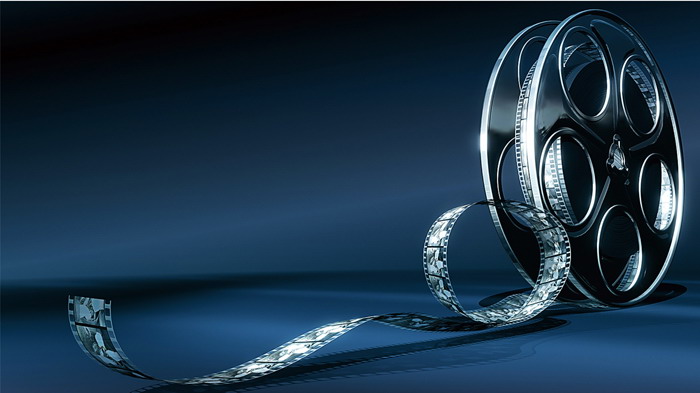 电影胶片磁盘ppt背景图片