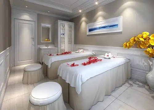 小美容院装修设计效果图美容会所装修设计