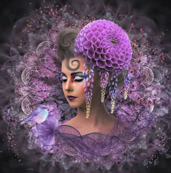 肖像画:女人如花,盛开在时光里-g berry