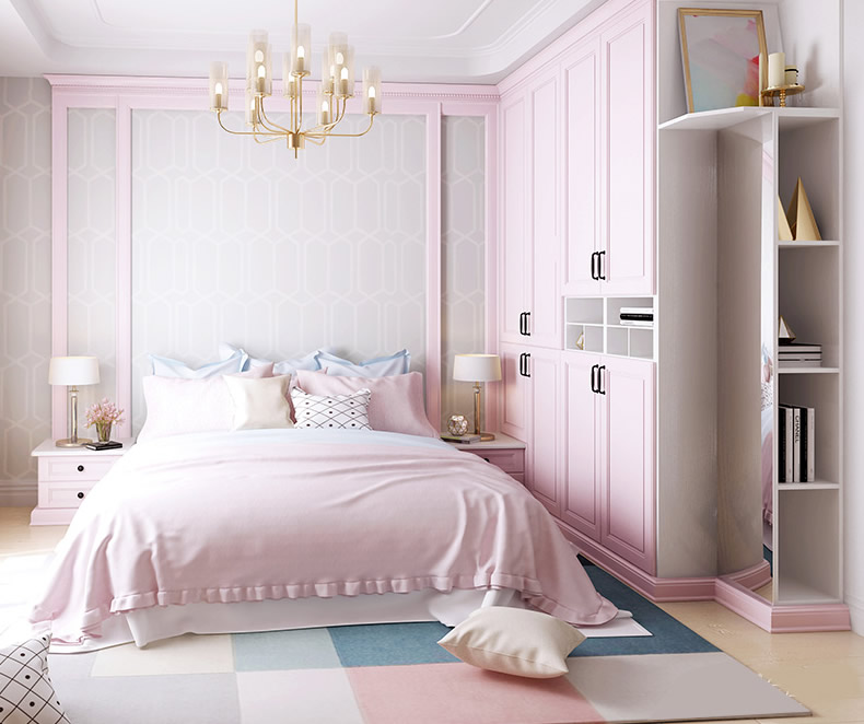 10款粉红色卧室装修效果图女孩的浪漫香闺