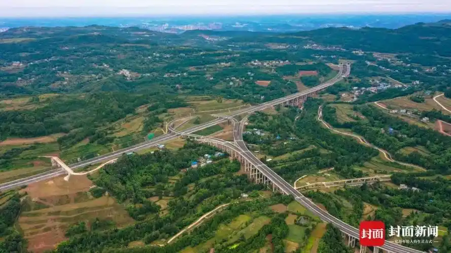 它是成都七环的一部分探访成都三绕中江至禾丰段德简段全线预计年底