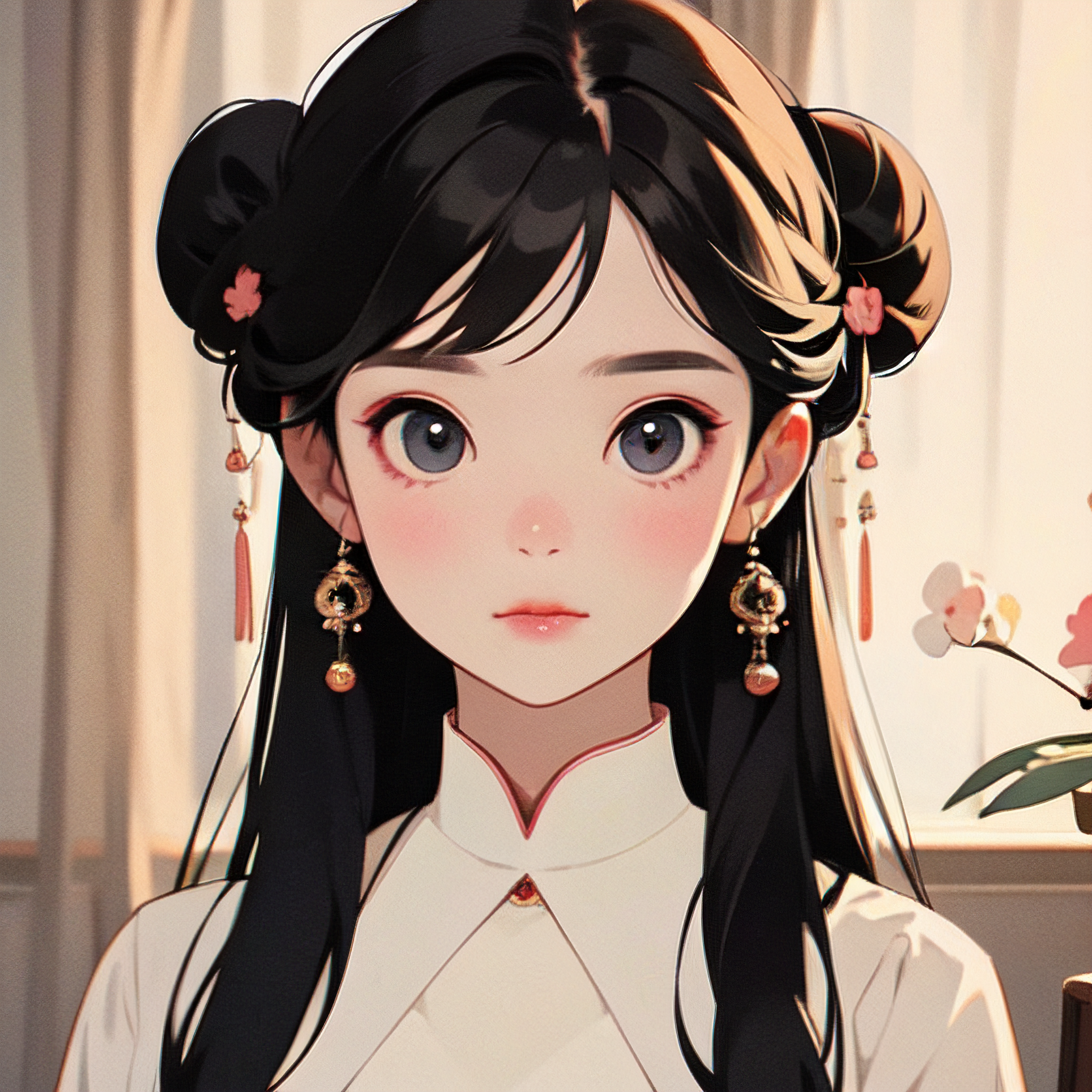 96丸子头女孩卡通头像大放送95 亲们,这次带来一系列超级可爱的