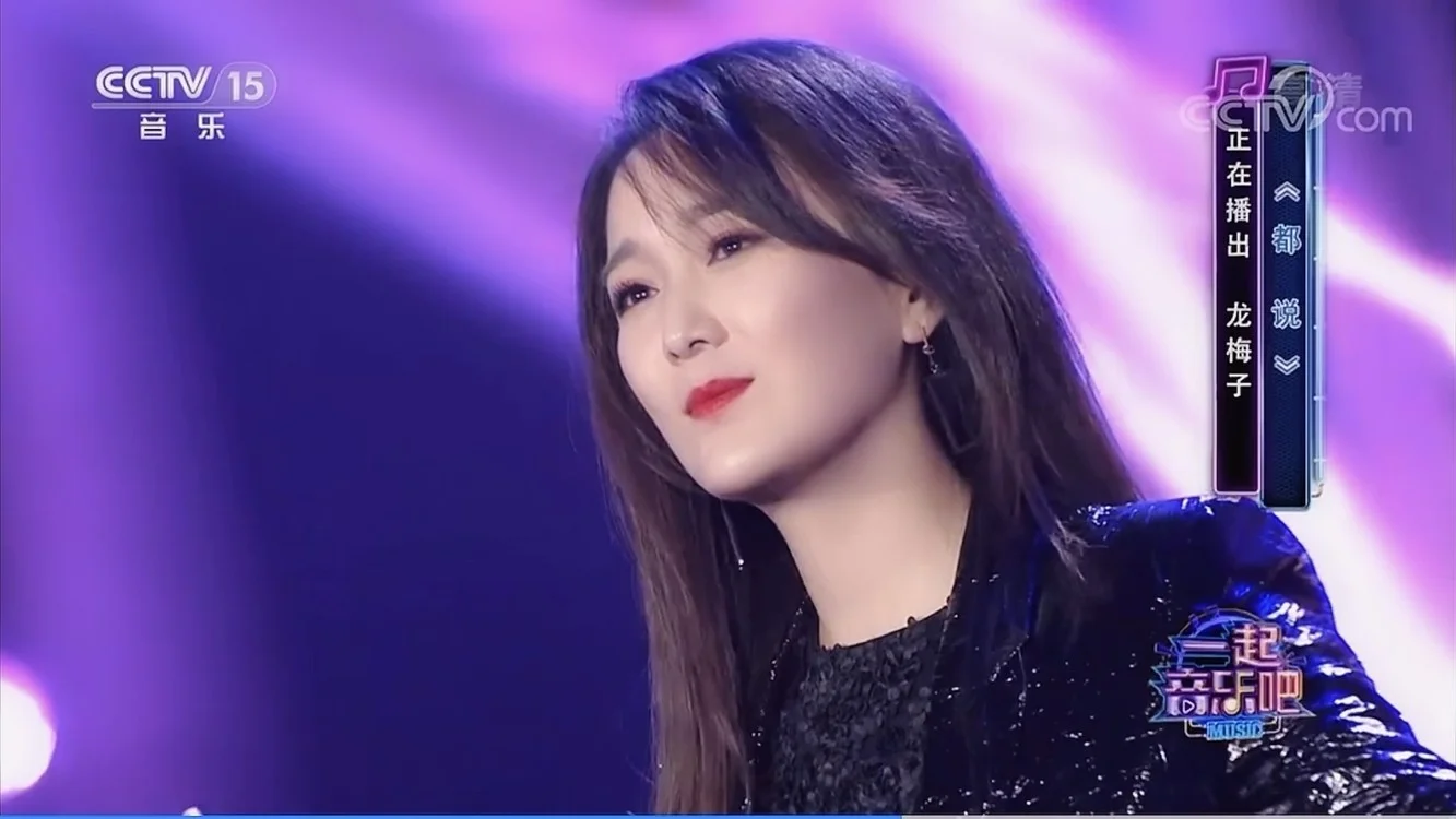 龙梅子《都说》cctv 15"一起音乐吧"