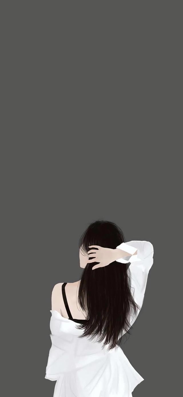 手机壁纸|高清女神背影壁纸,美丽而神秘