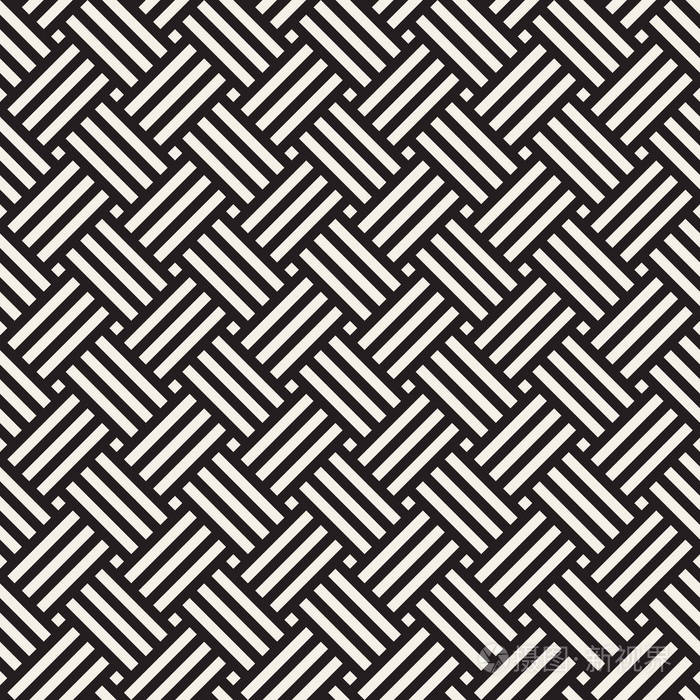 矢量无缝模式现代时尚的抽象质感从带区元素重复几何图块