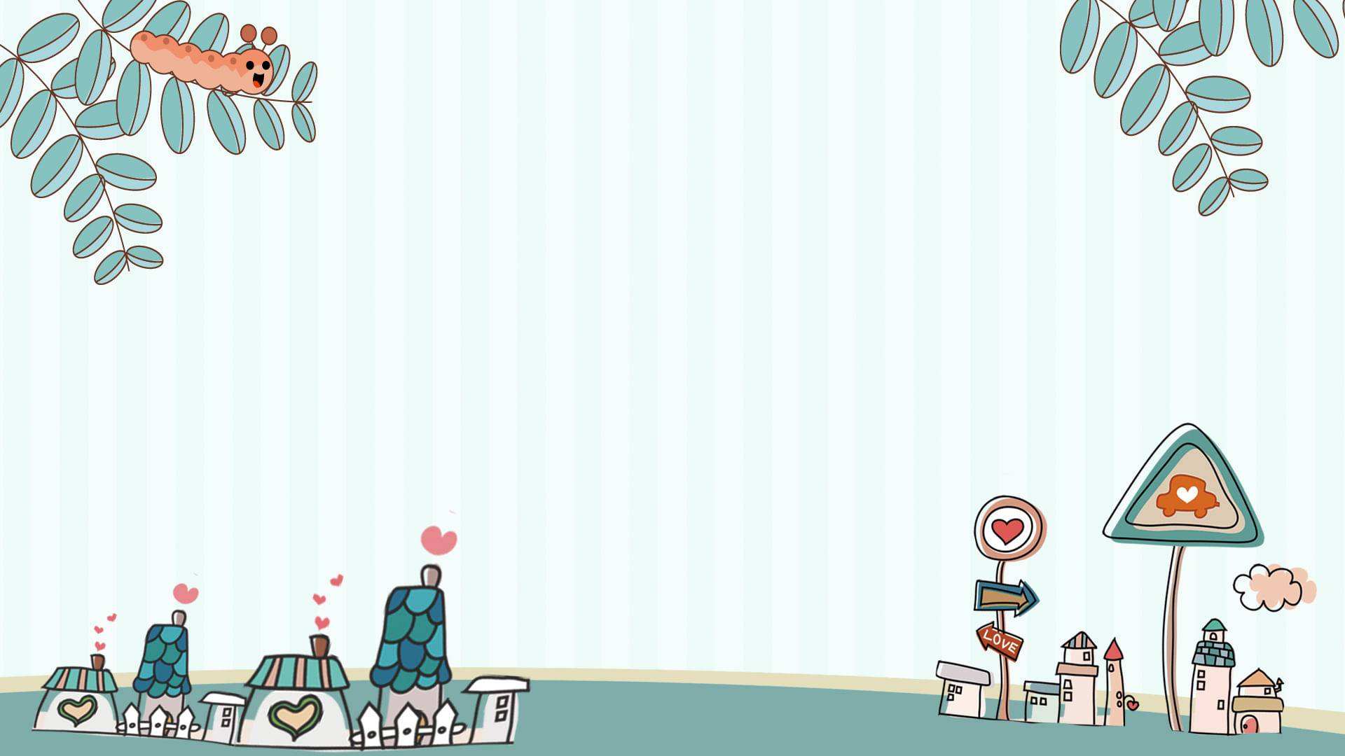 男孩矢量图可爱ppt背景图