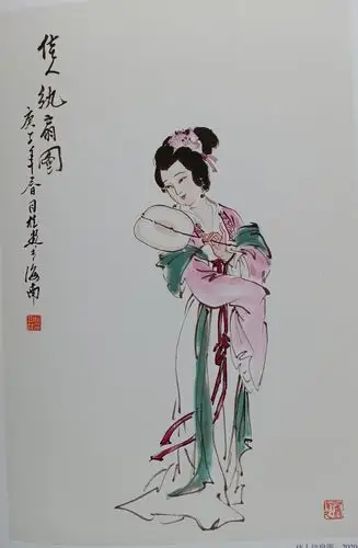 何月桂仕女画