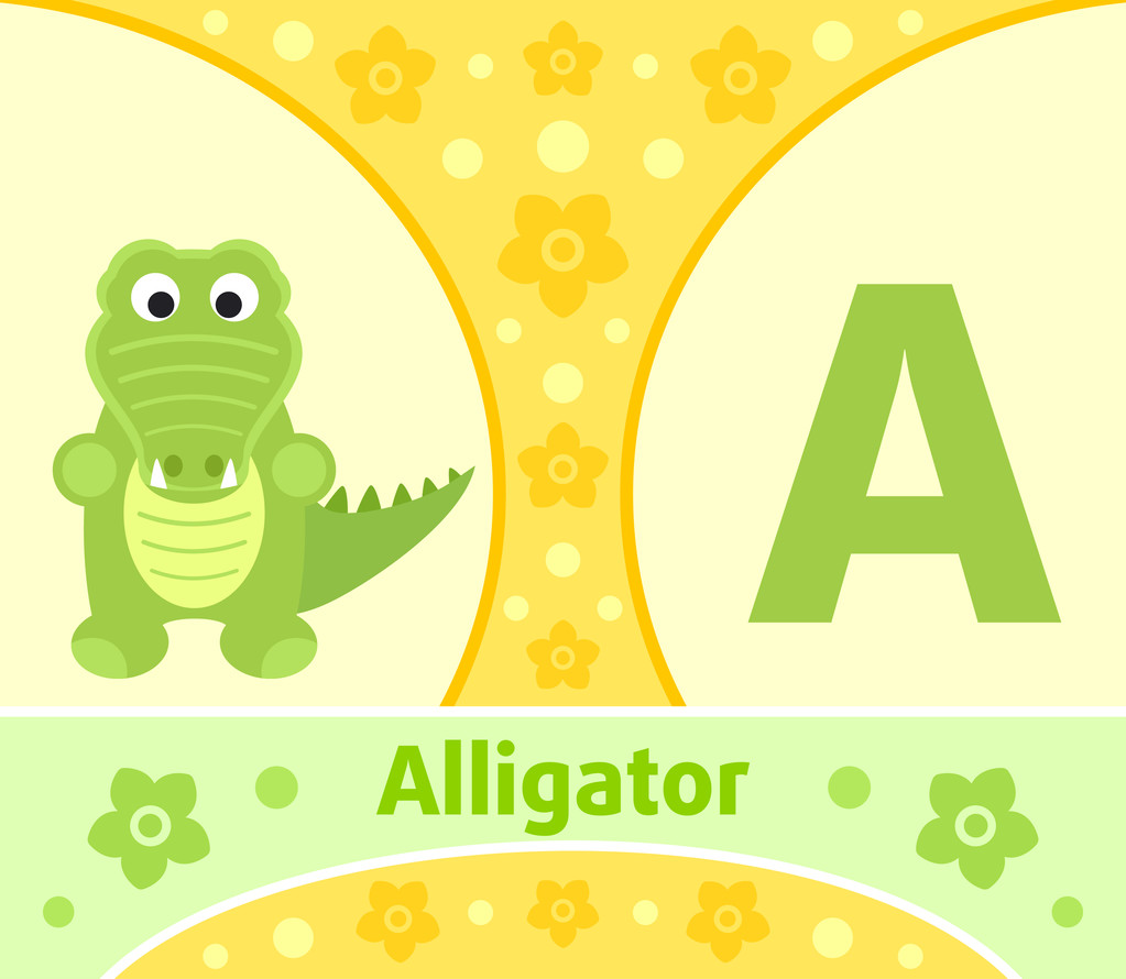 英语字母表,英语字母表与短吻鳄
