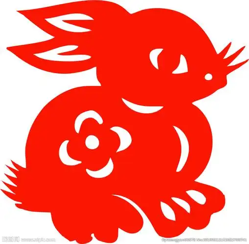 兔子剪纸设计图__图片素材_其他_设计图库_昵图网nipic.com
