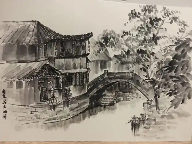 诗意水墨画古镇--平度市小中高美术骨干教师业务培训之古镇写生