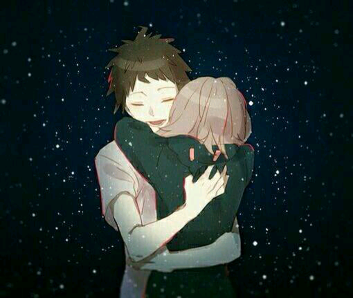 拥抱 动漫情侣头像