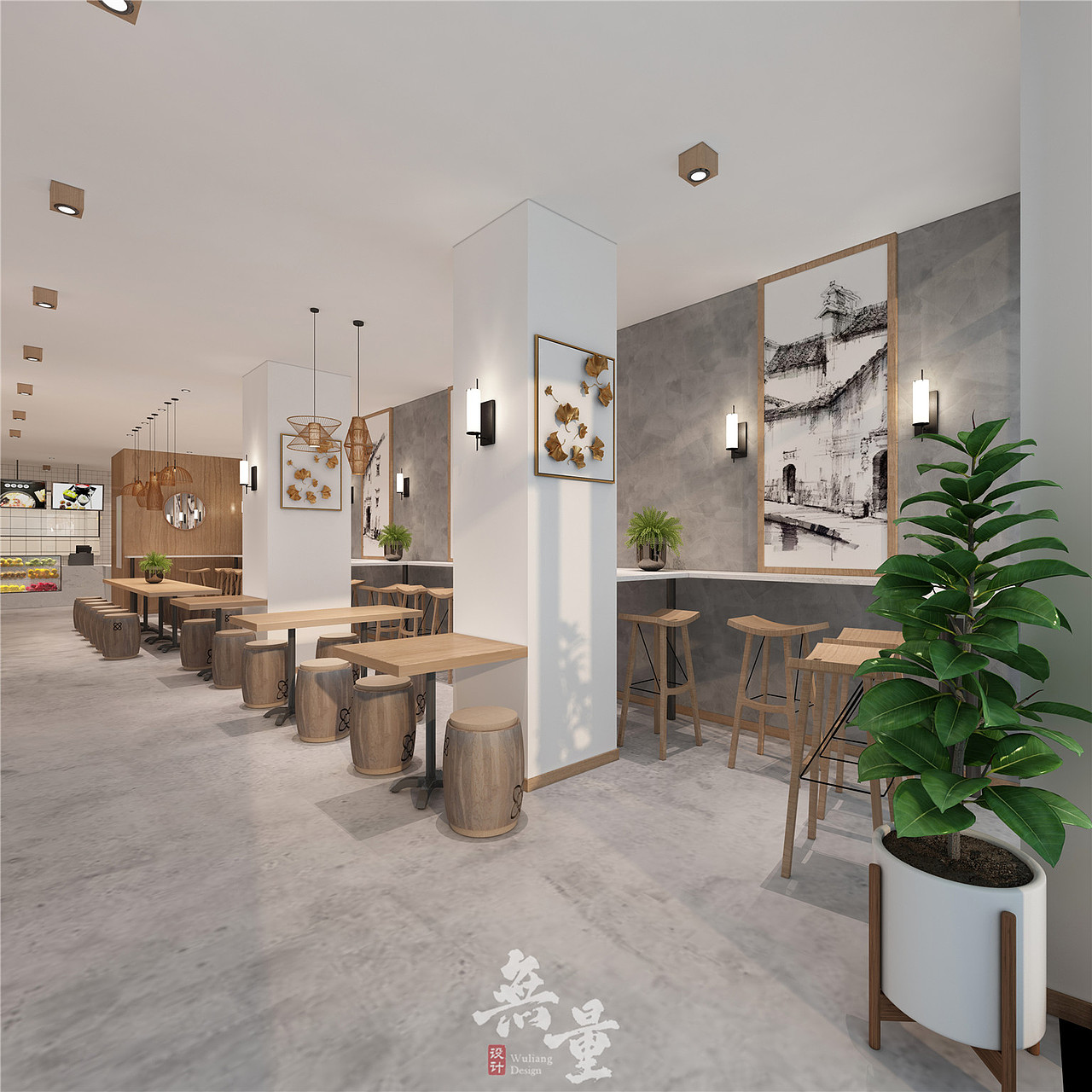 西安特色快餐店装修设计