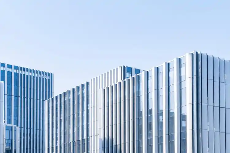 现代城市商务区建筑外部特写图片下载