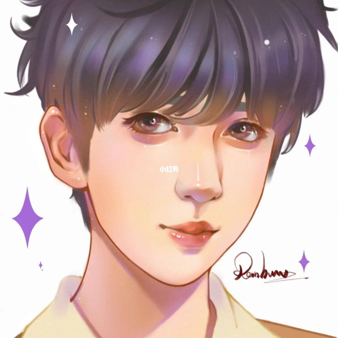 贺峻霖头像手绘漫改