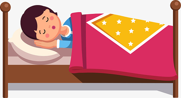 睡觉卡通女孩素材_睡觉卡通女孩图片元素-觅元素