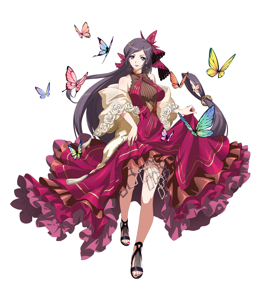 《梦幻模拟战》弗洛朗蒂娅蝶引风华皮肤欣赏