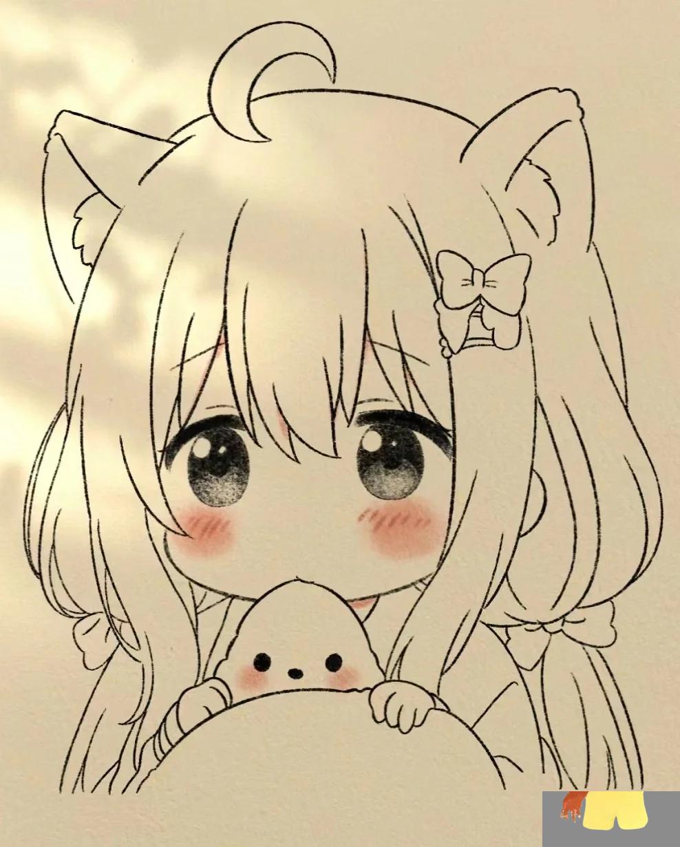 动漫人物临摹素材 喜欢的就拿走吧🌹💋💋💋 谁让你是我的粉呢