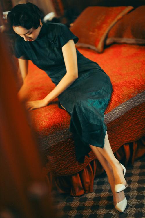 海棠(客片分享)_人像_poco摄影,民国,旗袍,复古