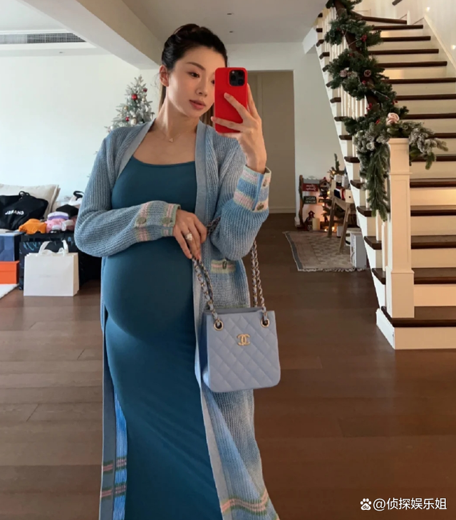 当妈不易!郑恺前任孕晚期熬夜玩手机,直言孕肚太大睡不着特别累