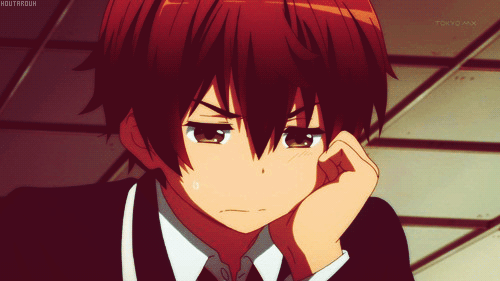 卡通gif动漫gif少年gif忧愁gif无助gif