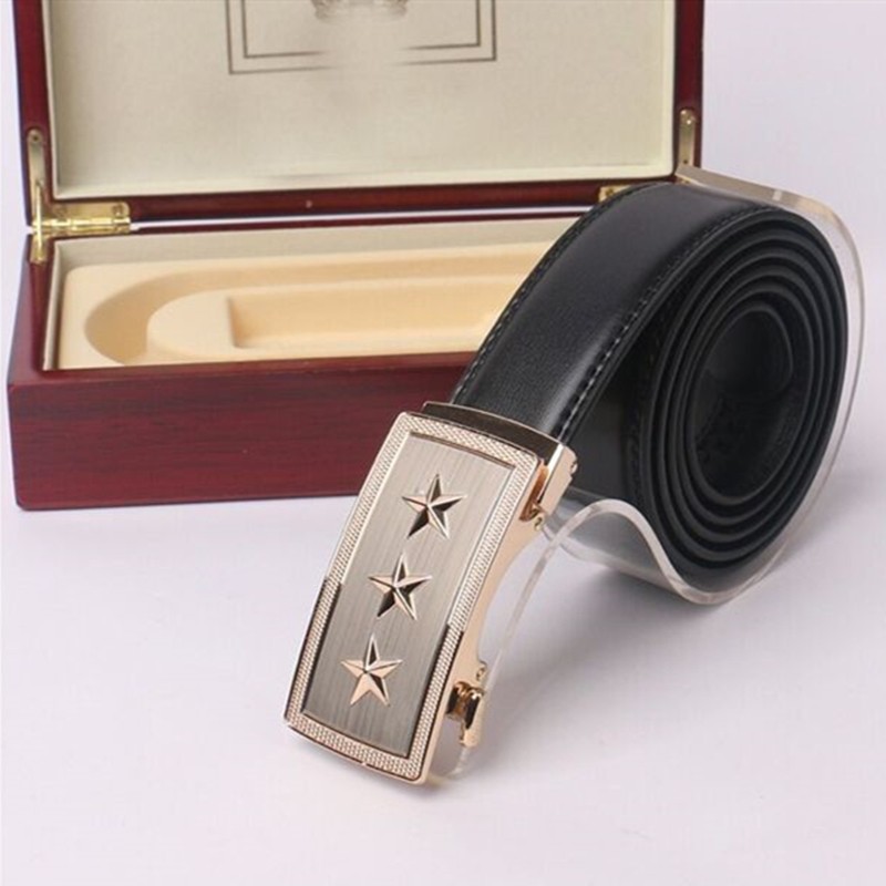 涵野(han wild) 将军腰带真皮内腰带上将裤带高档礼盒自动扣生日送